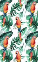 My Big Fat Journal Notebook For Bird Lovers Tropical Parrots Pattern 5: Jumbo Sized Ruled Notebook Journal - 300 Plus Lined and Numbered Pages With Index For Journaling, Writing, Planning and Doodling In Large 8.5 by 11 (5 Whopper Lined Journal)