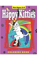 Happy Kitties: Coloring Book for Toddlers and Preschool Children(9 Coloring Books)