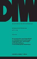 Ein Dynamisches Input-Output-Modell Zur Abschatzung Der Auswirkungen Ausgewahlter Neuer Technologien Auf Die Beschaftigung in Der Bundesrepublik Deutschland