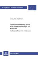 Exportdiversifizierung Durch Ausfuhrbeschraenkungen Fuer Rohstoffe