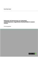 Erfassung und Auswertung von schwachen, niederfrequenten, magnetischen Wechselfeldern in unserer Umwelt