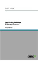 Geschlechtsabhängige Bildungsdifferenzen