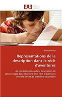 Representations de La Description Dans Le Recit D'Aventures