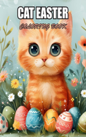 Cat Easter Coloring Book for Kids