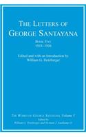 The Letters of George Santayana, Book Five, 1933-1936, Volume 5