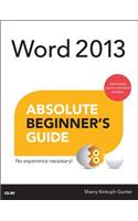 Word 2013 Absolute Beginner's Guide