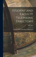 Student and Faculty Telephone Directory; 1960-1961