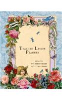 Teacher Lesson Planner: 5 Period Weekly Class Plan; Days Horizontally Across the Top, Blue Undated Daily Schedule, 52 Weeks Record Notebook for Lecturer Planning at School 