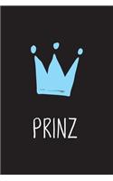 Prinz: Krone Notizbuch mit neutralen blanko Seiten