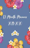 12 Month Planner 2019-2020