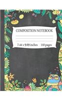 Composition Notebook 7.44 x 9.69 Inches 110 pages