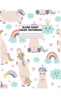 Blank Sheet Music Notebook