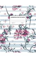 Handwriting Practice Sheets: Cute Blank Lined Paper Notebook for Writing Exercise and Cursive Worksheets - Perfect Workbook for Preschool, Kindergarten, 1st, 2nd, 3rd and 4th Gr