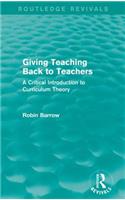 Giving Teaching Back to Teachers