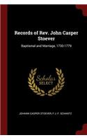 Records of Rev. John Casper Stoever