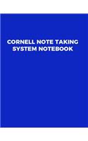 Cornell note taking system notebook