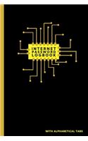 Internet Password Logbook with Alphabetical Tabs