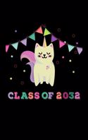 Class of 2032 Cat Notebook
