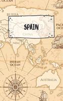 Spain: Dotted Travel Diary Notebook or Journey Dotted Grid Journal - Holiday Trip Pocketbook for Men and Women with Dots