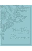 Monthly Planner 2020: Flowers Organizer To do List January - December 2020 Calendar Top goal Focus Schedule Beautiful appointments page layout planer include Holiday Best