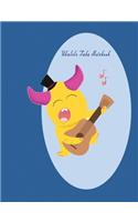 Ukulele Tabs Notebook: Composition and Songwriting Ukulele Music Song with Chord Boxes and Lyric Lines Tab Blank Notebook Manuscript Paper Journal Workbook Sheet for Begin