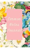 Sermon Notes Journal: An Inspirational Worship Notebook Suitable small size for taking to Church to Record, Remember and Reflect