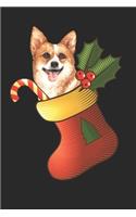 Christmas Corgi Notebook: blank lined corgi journal to write in for dog owner, adorable happy smiling corgi funny Christmas gifts