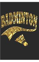 Badminton Notizbuch: Badminton Notizbuch Die Perfekte Geschenkidee für Federball Spieler. Das Buch hat 120 weiße Seiten mit Punktraster die dich beim Schreiben oder skiz