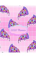 2020 Planner: Bright Purple Pizza 2020 Organizer; Monthly and Weekly 2020 Planner Journal