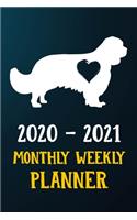 2020 2021 Monthly Weekly Planner: Cavalier King Charles Spaniel Puppy Dog 2020 2021 Monthly Weekly Daily Planner Calendar Schedule Organizer Appointment Journal Notebook For Cavalier