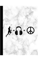 Running + Music = Peace: Journal for the Running and Music Lover for Reflection, Journaling and Training Schedules