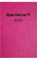 Alpha Omicron Pi: Sorority Girls Blank Line Journal - Perfect Gift for Big or Little Sisters