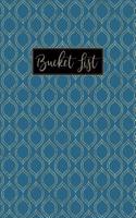 My Bucket List: Guided Prompt Journal / Notebook for Your Ideas and Adventures: Blue Cover with Gold Dots