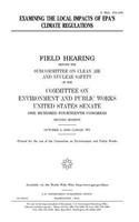Examining the local impacts of EPA's climate regulations