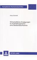 Wirtschaftliche Erwaegungen Im Arzthaftungsrecht - Eine Bestandsaufnahme