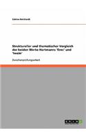 Struktureller und thematischer Vergleich der beiden Werke Hartmanns 'Erec' und 'Iwein'