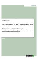 Die Universität in der Wissensgesellschaft