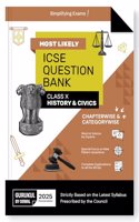 Gurukul By Oswal History & Civics Most Likely Question Bank for ICSE Class 10 for 2025 Exam - Chapterwise & Categorywise Topics, Previous Years Board Questions, Latest Syllabus, New Paper Pattern