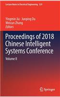 Proceedings of 2018 Chinese Intelligent Systems Conference