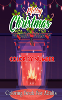 Merry Christmas Color By Number Coloring Book For Adults