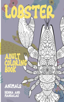 Adult Coloring Book Henna and Mandalas Animals - Lobster