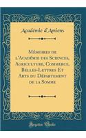 Mémoires de l'Académie des Sciences, Agriculture, Commerce, Belles-Lettres Et Arts du Département de la Somme (Classic Reprint)