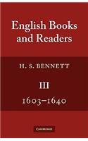 English Books and Readers 1603-1640