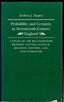 Probability and Certainty in Seventeenth-Century England