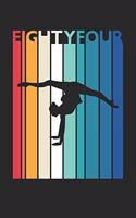 Gymnastics Notebook for 84 Year Old Women and Men - Vintage Gymnastics Journal - 84th Birthday Gift for Gymnast Diary