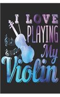 Geige Notizbuch: Geige Notizbuch die Perfekte Geschenkidee für Musiker oder Geigen Fans. Das Taschenbuch hat 120 weiße Seiten mit Punktraster die dich beim Schreiben