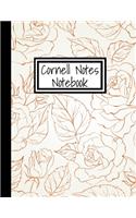 Cornell Notes Notebook: Large 8.5"x11" - 120 Numbered Pages: Cornell Note-Taking System Paper For High School College University Students