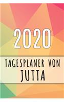 2020 Tagesplaner von Jutta: Personalisierter Kalender für 2020 mit deinem Vornamen