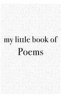 My Little Book of Poems: A 6x9 Inch Matte Softcover Journal Notebook with 120 Blank Lined Pages and an Uplifting Funny Cover Slogan
