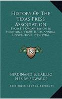 History Of The Texas Press Association